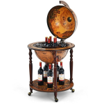 Costway Globe baarikapp 60,5 x 95,5 cm, pruun