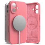 RINGKE SILIKOONIST MAGNETILINE MAGSAFE IPHONE 16 ROOSA