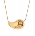 Naiste kullast kirurgilisest terasest pisarakee, kullatud