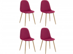 4 tooli komplekt Notio Living Mingu, punane/pruun