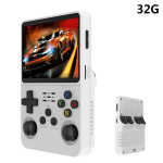 M&auml;ngukonsool R36S Retro pihuarvuti m&auml;ngukonsool avatud l&auml;htekoodiga Linuxi s&uuml;steem 3,5-tolline IPS-ekraaniga videom&auml;ngum&auml;ngija tasku minikonsoolid 64 GB, Baltas