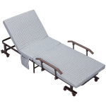 Kokkupandav voodi Homcom, 76x190 cm, hall/must