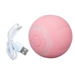 Gravity Intelligentne veerev pall Interaktiivne lemmiklooma m&auml;nguasja pall Iseliikuv kassipall kassipoegadele, kes m&auml;ngivad roosat neutraalset ingliskeelset pakendit