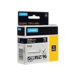 Laserprinteri kassett Dymo etiketiprinteri etiketid Rhino Band Vinyl white/must 12mmx5,5m