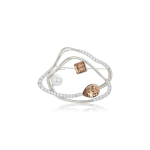 Kullatud pross s&auml;delevate Swarovski kristallidega