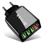 QC3.0 kiirlaadimine 4 USB mitme pordiga reisilaadija &uuml;likiire laadimine, t&ouml;&ouml;tab k&otilde;igi nutitelefonidega