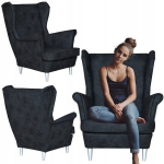 ARI Skandinaavia stiilis tugitool must Family Furniture