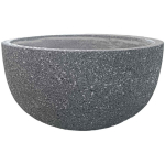 Lillepott klaaskiust poolringikujuline 40x20, helehall