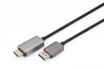 Digitus DisplayPort (DP) - HDMI Ultra HD 8K Kaabel 1,8m, Must