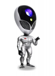 LED-projektor Alien, 1 tk