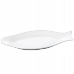 Valge portselanist kala serveerimistaldrik WIlmax 46 cm