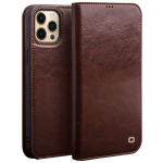 &bdquo;QIALINO&ldquo; tahke kaaned - pruun (iPhone 13 Pro Max)