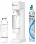 Dafi PushAir veesaturaator + 2 x 0,7 l pudel + CO2-patarei valge komplekt