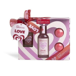 Komplekt IDC Institute In Love: du&scaron;igeel, 100 ml + vannipommid, 2x30 g + k&uuml;&uuml;nal