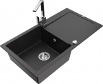 Graniidist k&ouml;&ouml;givalamu Mexen Leo koos segisti ja sifooniga, Metallic black/silver+Chrome