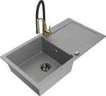 Graniitk&ouml;&ouml;givalamu Mexen Leo segisti ja sifooniga, Grey+Black/Gold