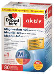 Maisto papildas Doppelherz Activ Magnesium 400+ Folsaure+B-Komplex, 80 tablečių