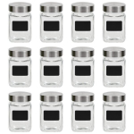 vidaXL s&auml;ilituspurgid kleepsuga, 12 tk, 300 ml