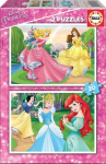 Puzzle Disney printsessid - EDUCA - 2x20 t&uuml;kki - Lastele alates 4. eluaastast