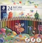 V&auml;rvipliiatsid 24 v&auml;rvi Noris Colour Wopex kolmetahuline korpus, Staedtler /5/