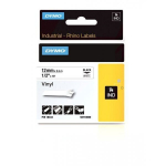 Vin&uuml;&uuml;llint Dymo Rhino 12mm x 5.5m / must valgel (18444), 18444