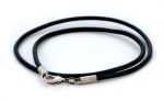 Bico 3mm must nahast kaelakee 45cm pikk (CL7 must 45cm) 825873032336, 45cm