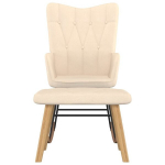 vidaXL jalatoega kiiktool, kreem, kangas