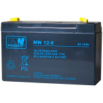 MWPower aku MW 6V 12Ah F2 (250) AGM, 6-9 aastat