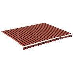 vidaXL varikatuse asenduskangas, oranž ja pruun, 4,5 x 3,5 m