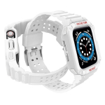 Kellarihm Apple Watchile 7 / 6 / 5 / 4 / 3 / 2 / SE 45 / 44 / 42 mm, valge