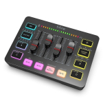 Fifine Games USB -segisti 4 -kanal XLR mikrofoni liides RGB - SC3