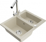 Graniidist k&ouml;&ouml;givalamu Mexen Carlos koos segisti ja sifooniga, beige/chrome