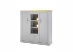 Kummut Imv Chambord, 138 cm, helehall/tamm