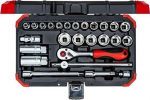 GEDORE punane Socket Set 3/8 26-osaline