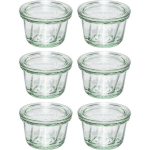 Weck purgid Round Rim Jar Muffin 165ml, 6tk