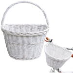 Punutud jalgrattakorv Capacious Click White