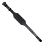 Must PU nahast t&otilde;stev&ouml;&ouml; pandlaga - 10 auku, unisex. , 4 suurus