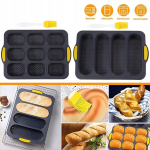 2x silikoonvormide komplekt leiva, baguette'i, saiakeste k&uuml;psetamiseks, n&otilde;udepesumasinas pestav