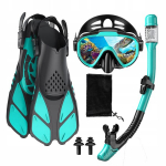 Snorgeldamise komplekt mask + toru t&auml;iskasvanutele + lestad