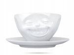 Naeratav tass alustassiga Laughing kingitus Tassen 58products