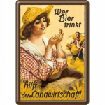 Metallist postkaart 14x10 Rola Pole p&otilde;llumees t&ouml;&ouml;