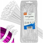 Omega Kaablisidemed, valged, 4.8x250 mm, 100 tk