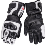 Wolf nahast mootorrattakindad pika mansetiga Raiden, must-valged, suurus S