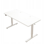 Elektriliselt reguleeritav kirjutuslaud 120x60 cm, valge