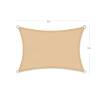 3 x 5 m HDPE markiis