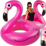 T&auml;ispuhutav flamingo ujumisr&otilde;ngas basseinile 90cm suur roosa ujumiseks vees