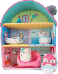 Squishville Sqm0076 Fifi onn &ndash; &uuml;lipehme maja kahe 5 cm mini Squishmallows pl&uuml;&uuml;skuju ja tarvikutega