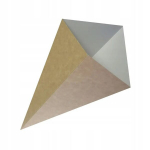 Pappkoonused mull-vahvliservetile vahvli friikartulid eco 15,5x26 100 tk., Kartoniniai kūgiai vaflinėms vaflinėms bulvytėms eko 15,5x26 100 vnt.