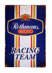 Metallist dekoratiivne tahvel Rothmans Racing Team 20x30