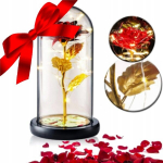 Igavene roos klaasis - naisele, naisele, t&uuml;drukule - s&auml;rav led